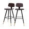 Flash Furniture Brown LeatherSoft Barstools with Gold Tips, PK2 AY-S02-BR-GG - alternate 2